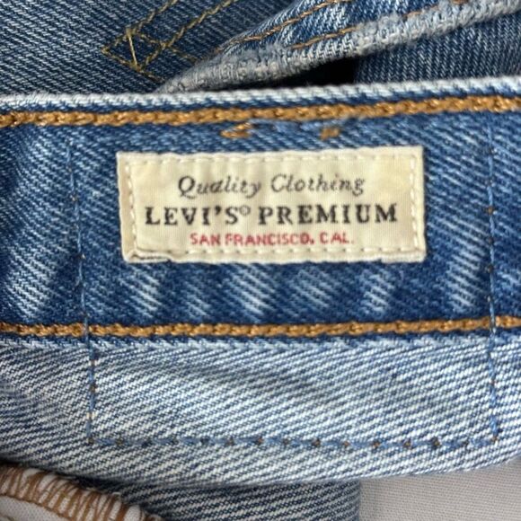 Levi's 501 Cut Off Distressed Jean Shorts Size 25 - Picture 7 of 13